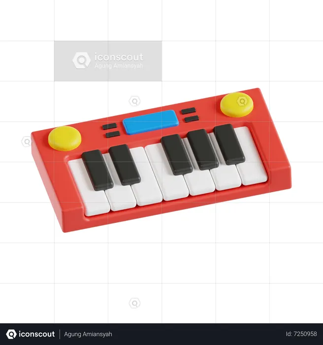 Piano  3D Icon