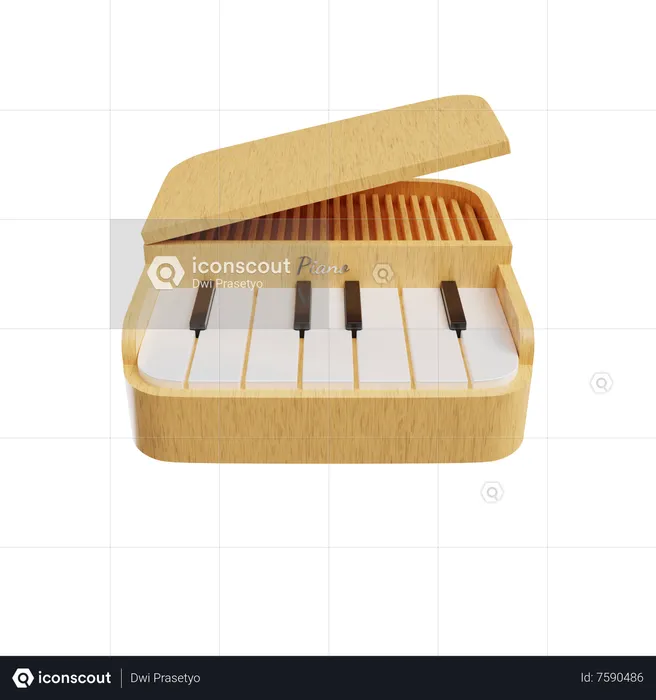 Piano  3D Icon