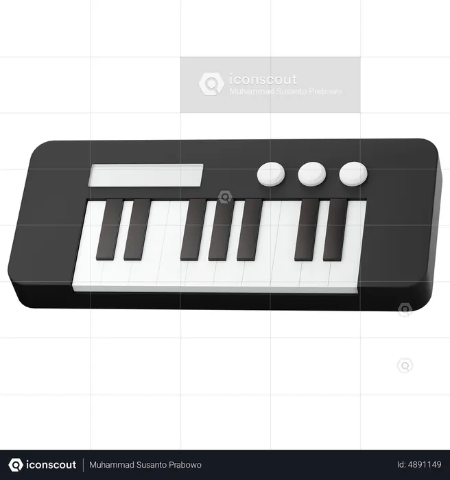 Piano  3D Icon