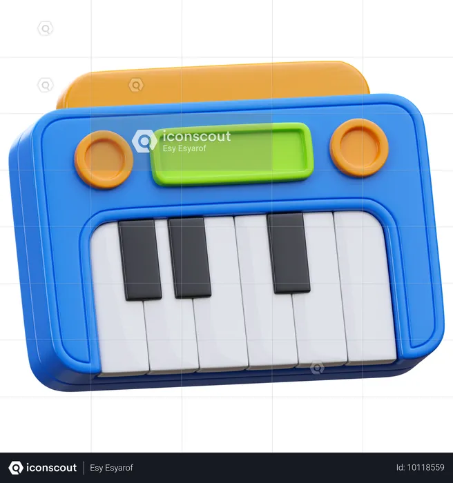 Piano de juguete  3D Icon