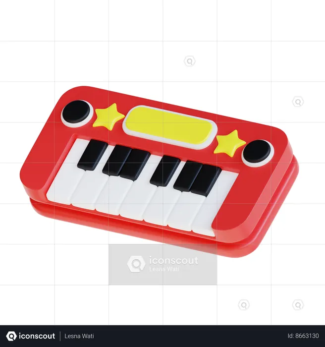 Niño pianista  3D Icon