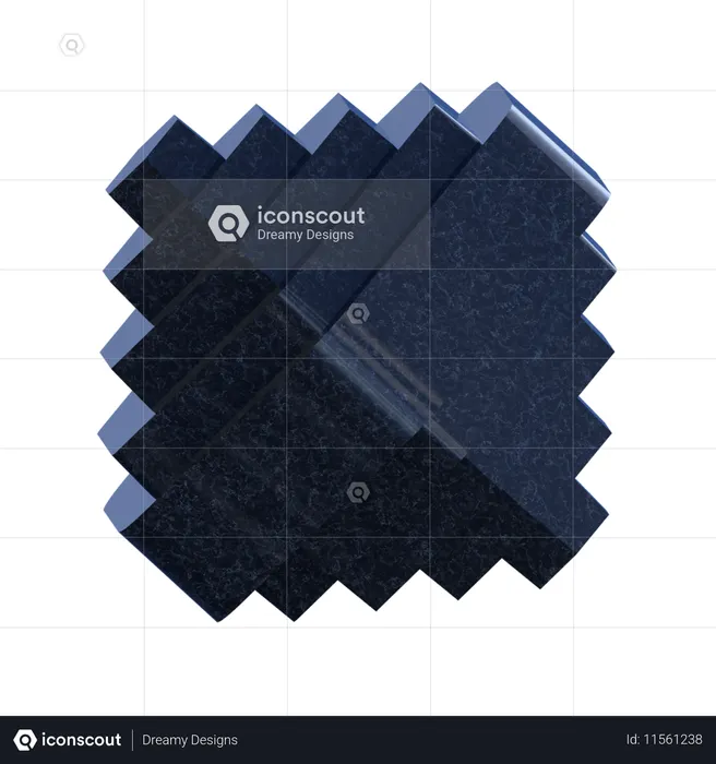 Pião abstrato  3D Icon