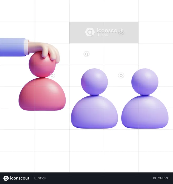 Pick Employee  3D Icon