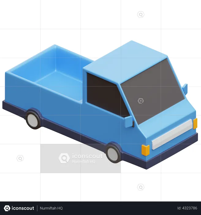 Pick Up Car  3D Illustration