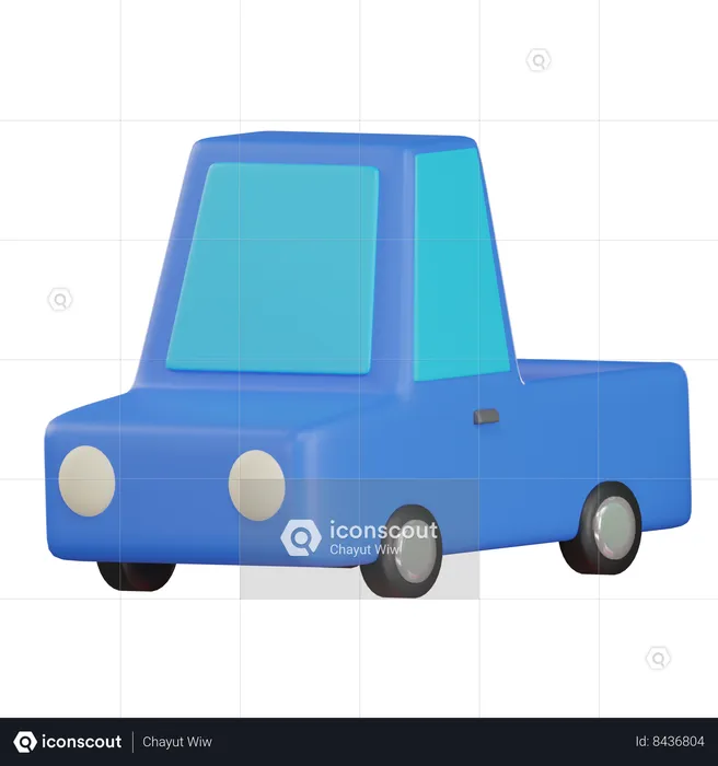 Pick Up Truck  3D Icon