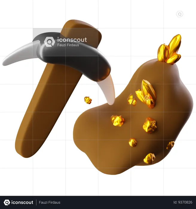 Pickaxe  3D Icon