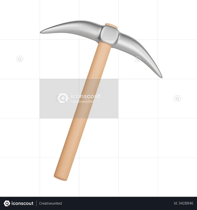 Pickaxe  3D Illustration