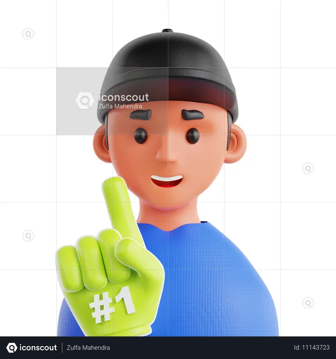 Pickleball-Fans  3D Icon