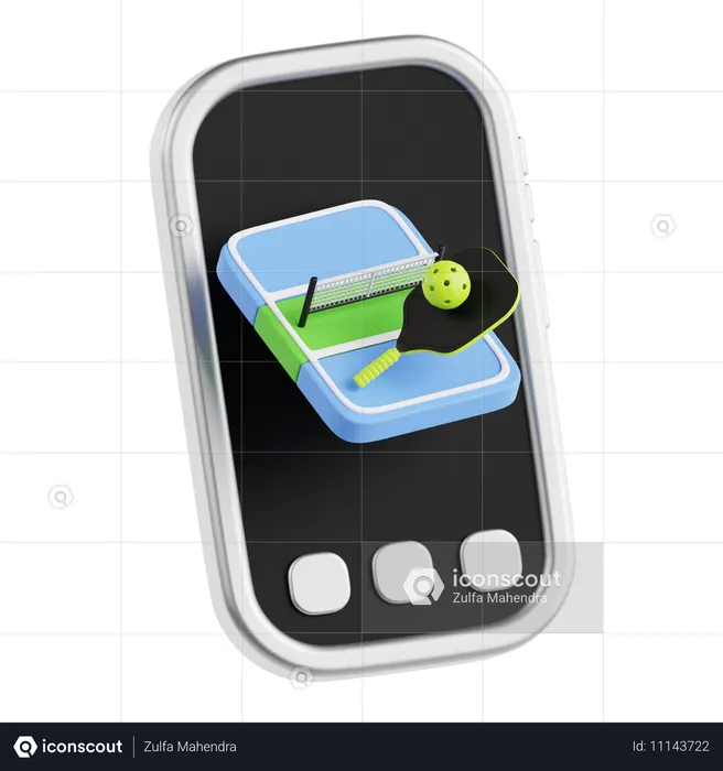 Pickleball Games  3D Icon