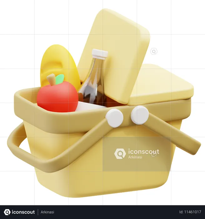 Picknickkorb  3D Icon