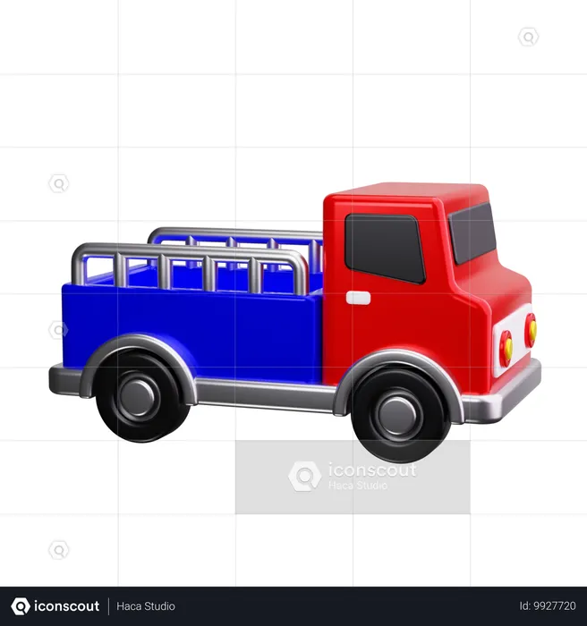 Carro captador  3D Icon