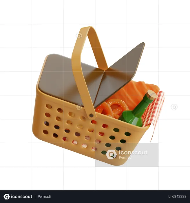 Picnic Basket  3D Icon