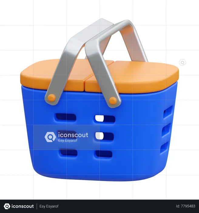 Picnic Basket  3D Icon