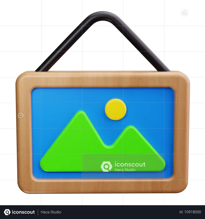 Picture Frame  3D Icon