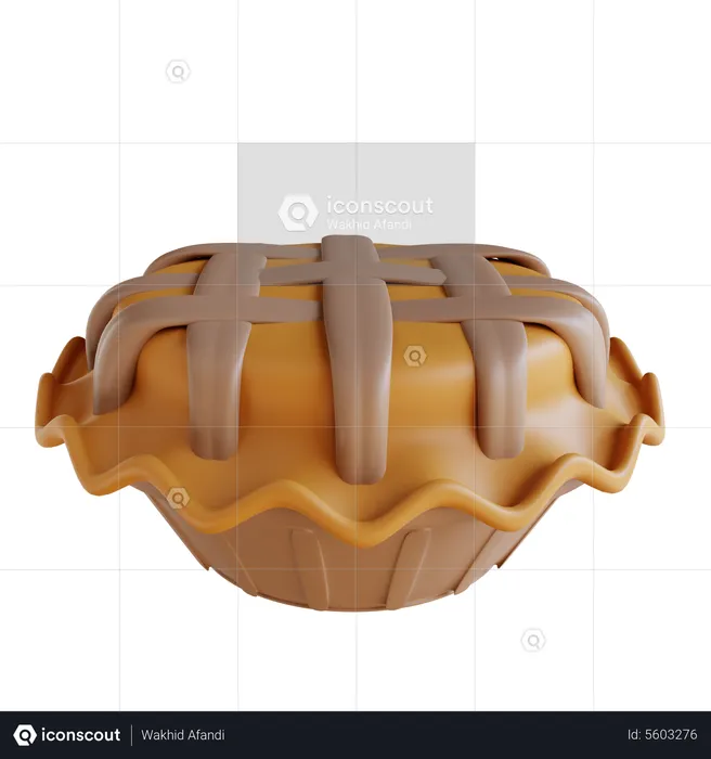 Pie Cake  3D Icon