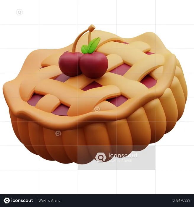 Pie Cake  3D Icon