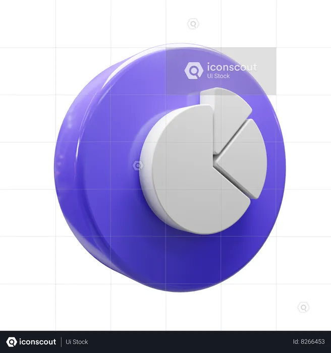 Pie Chart  3D Icon