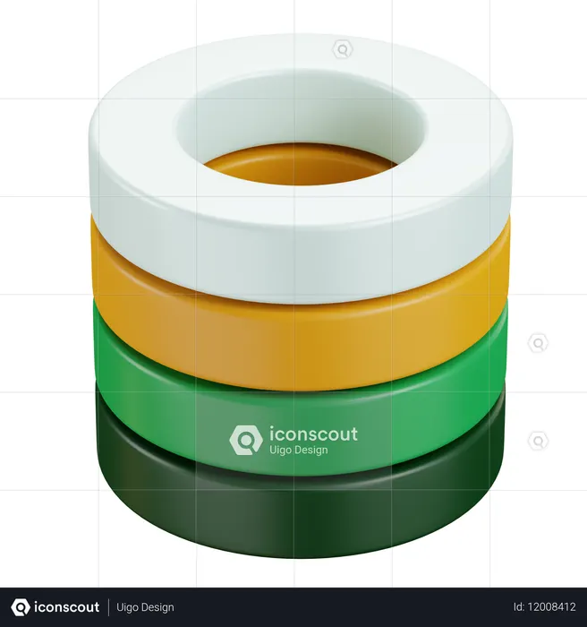 円グラフ  3D Icon