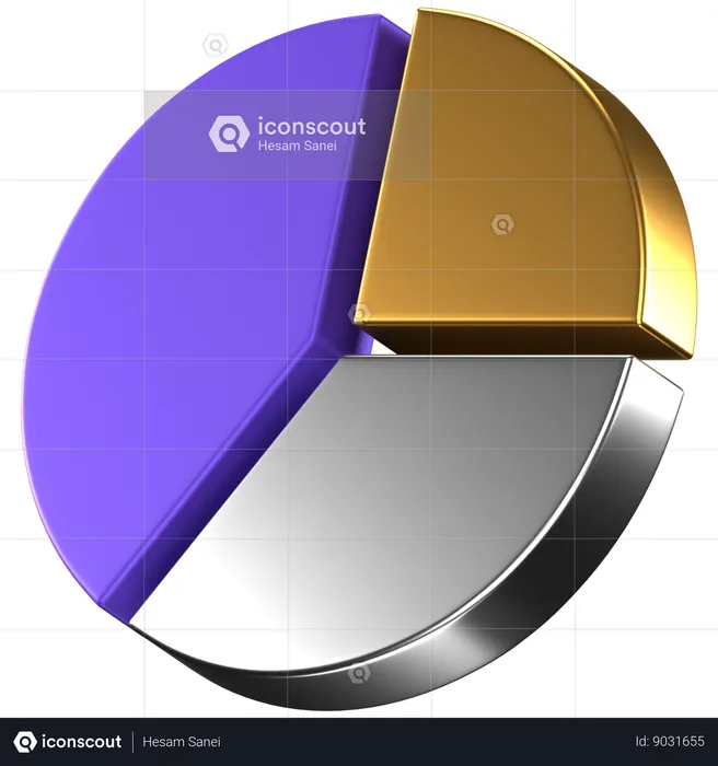 Diagramme circulaire  3D Icon