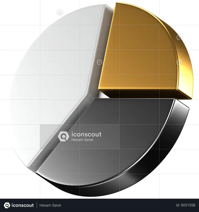 Diagramme circulaire  3D Icon