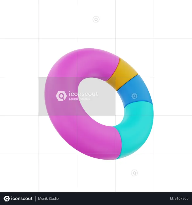 Diagramme circulaire  3D Icon