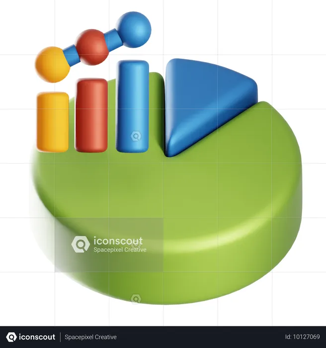 Diagramme circulaire  3D Icon