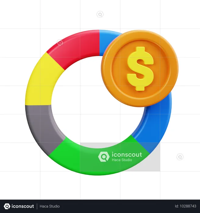 Diagramme circulaire  3D Icon