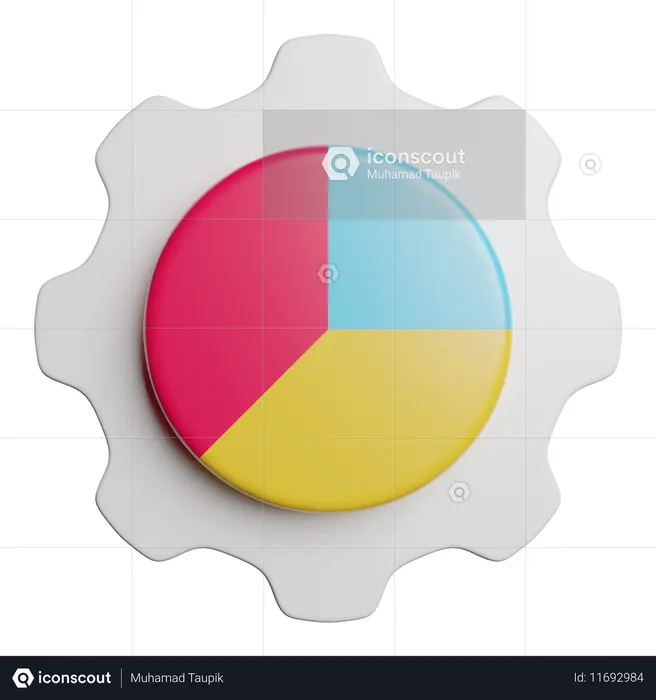 Pie Chart  3D Icon