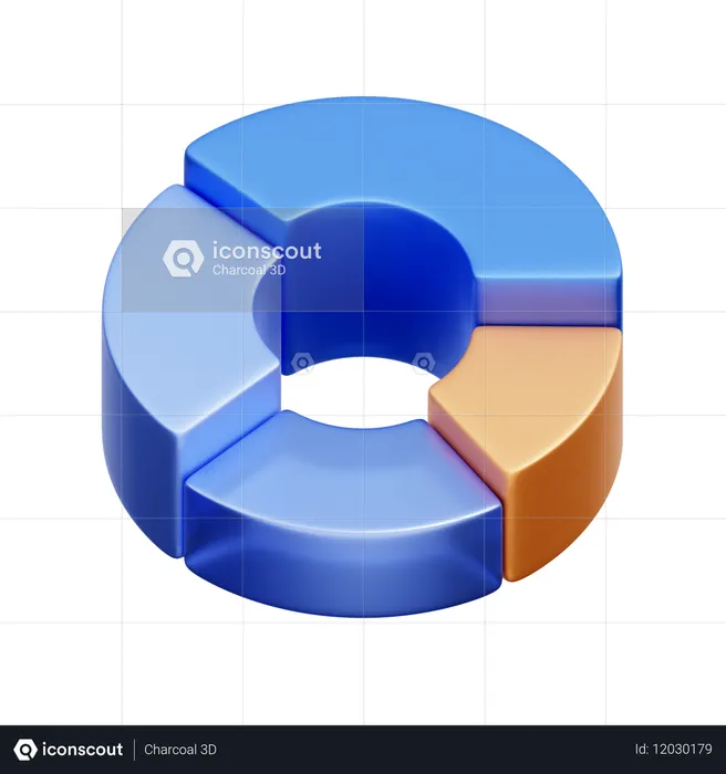 Pie Chart  3D Icon