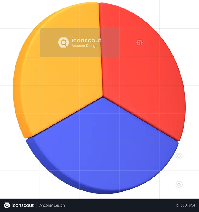 Pie Chart  3D Icon