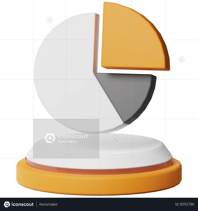 Pie Chart  3D Icon