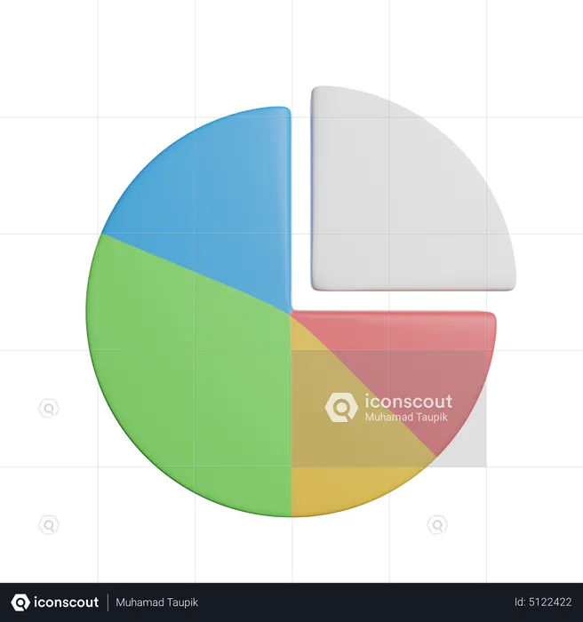 Pie Chart  3D Icon