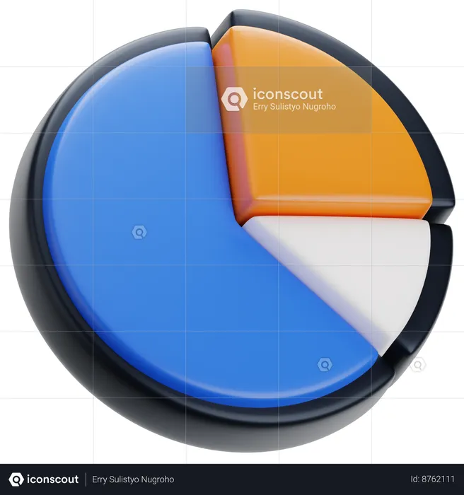 Pie Chart  3D Icon