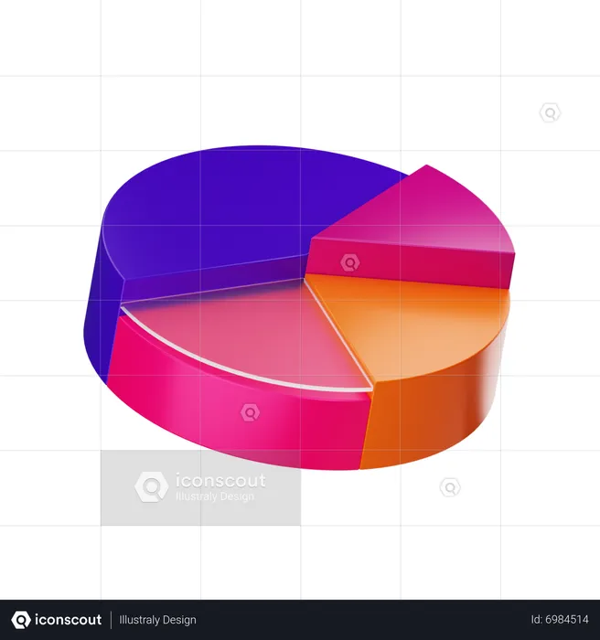 Pie Chart  3D Icon