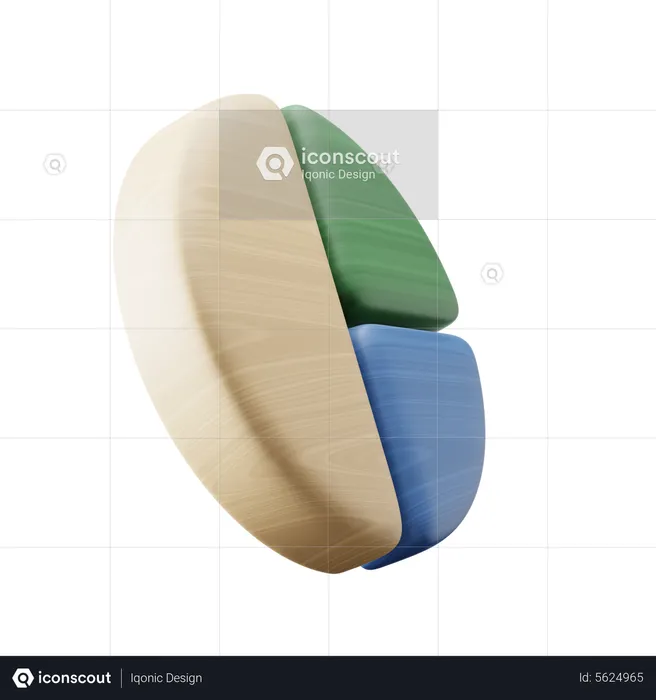 Pie Chart  3D Icon