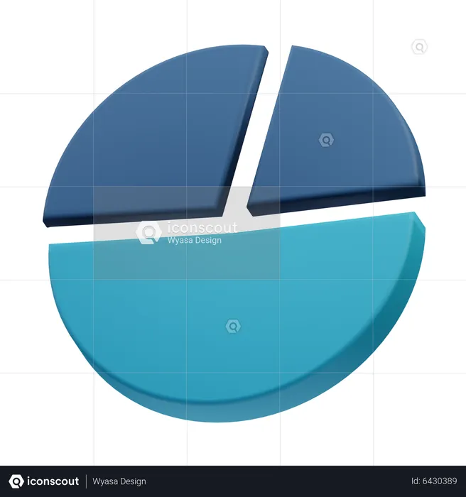 Pie Chart  3D Icon