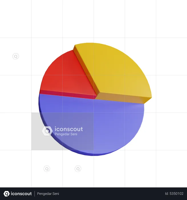 Pie Chart  3D Icon