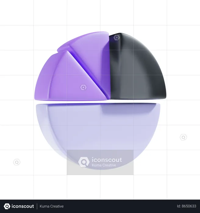 Pie Chart  3D Icon