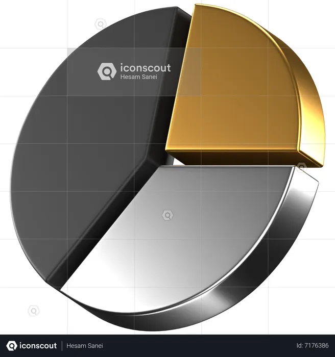 Pie Chart  3D Icon