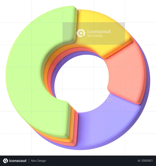 Pie Chart  3D Icon