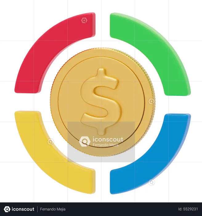 Pie Chart  3D Icon