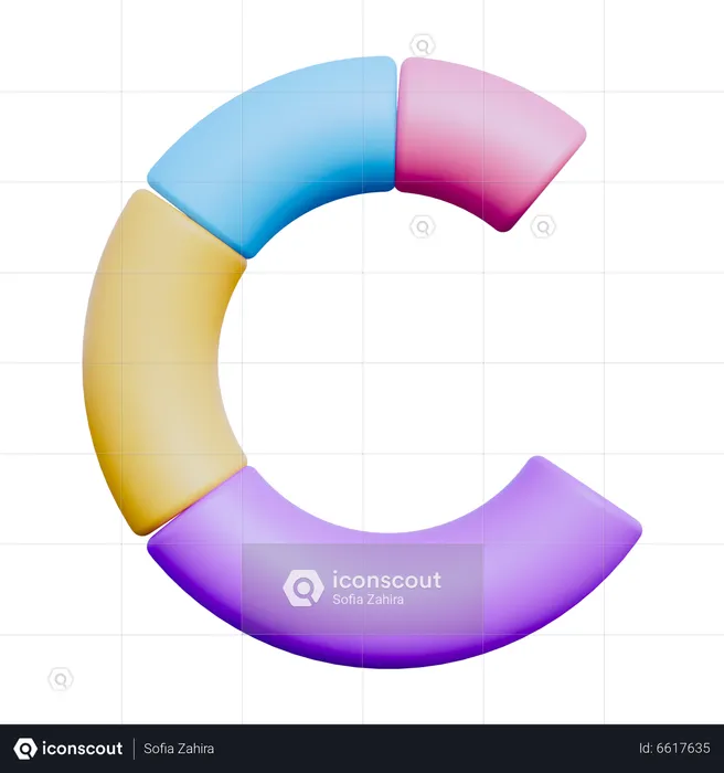 Pie Chart  3D Icon