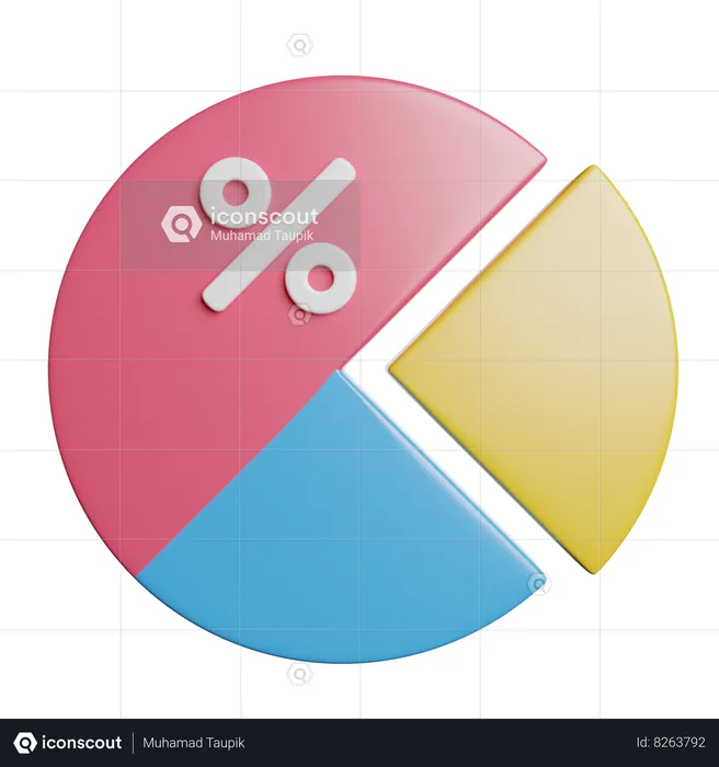 Pie Chart  3D Icon