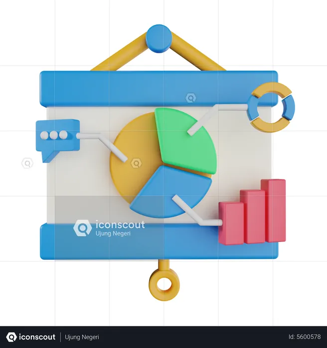 Pie Chart  3D Icon