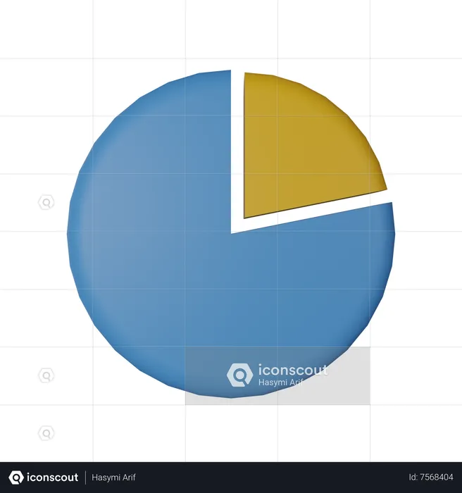 Pie Chart  3D Icon