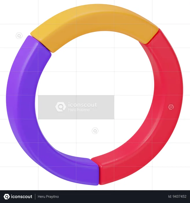 Pie Chart  3D Icon