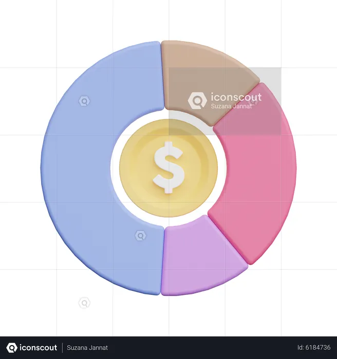 Pie Chart  3D Icon