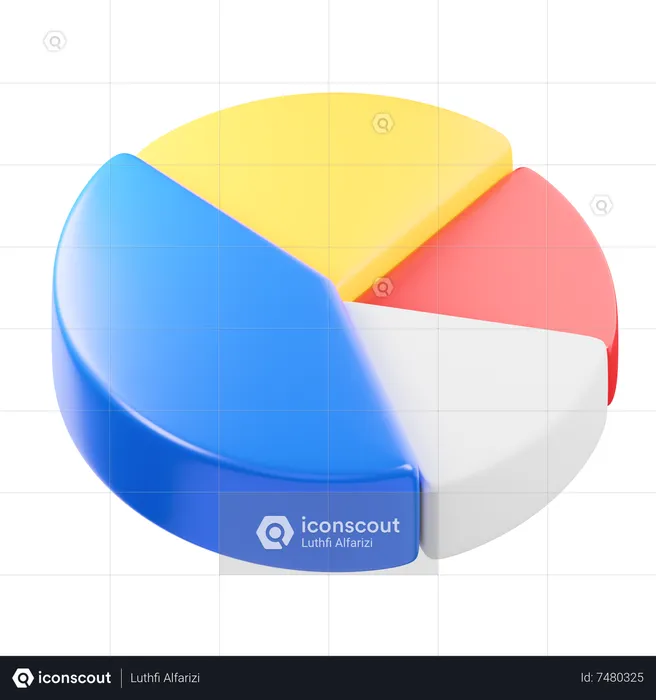 Pie Chart  3D Icon