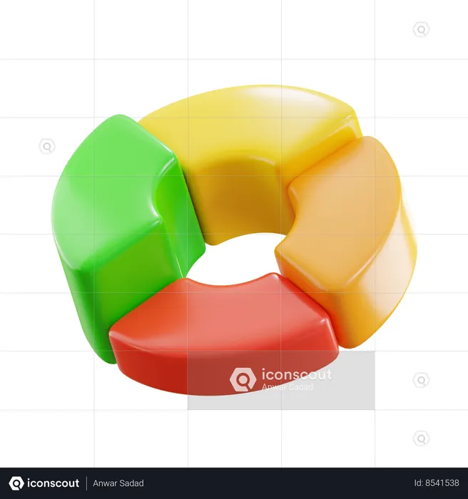 Pie Chart  3D Icon