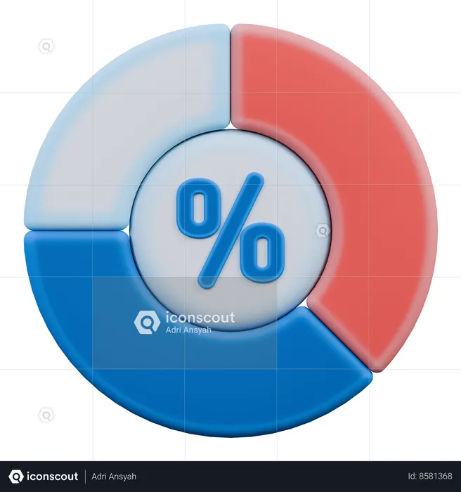 Pie chart  3D Icon